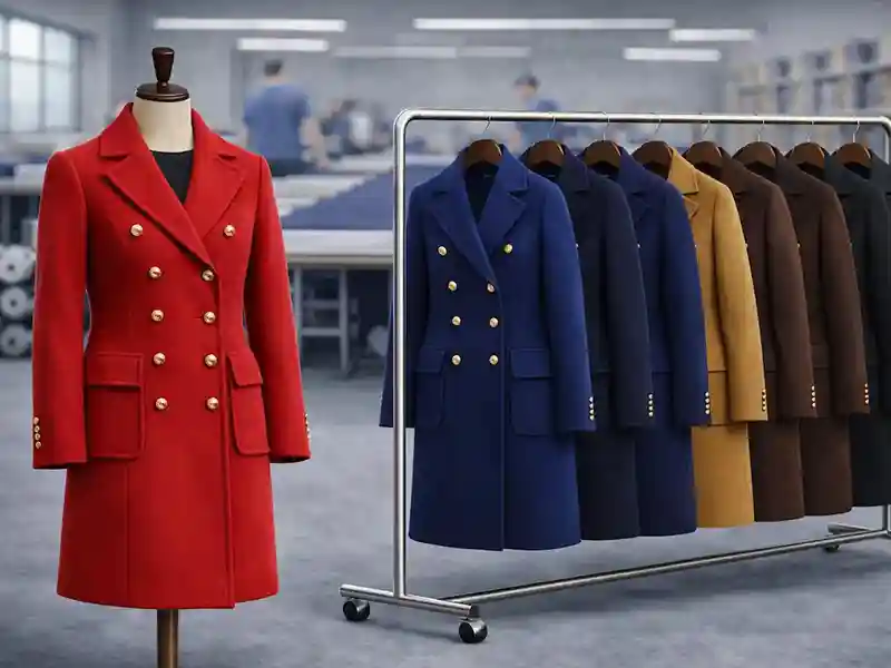 Specialized women’s coat and overcoat manufacturing with short lead-time and industrial finish.
